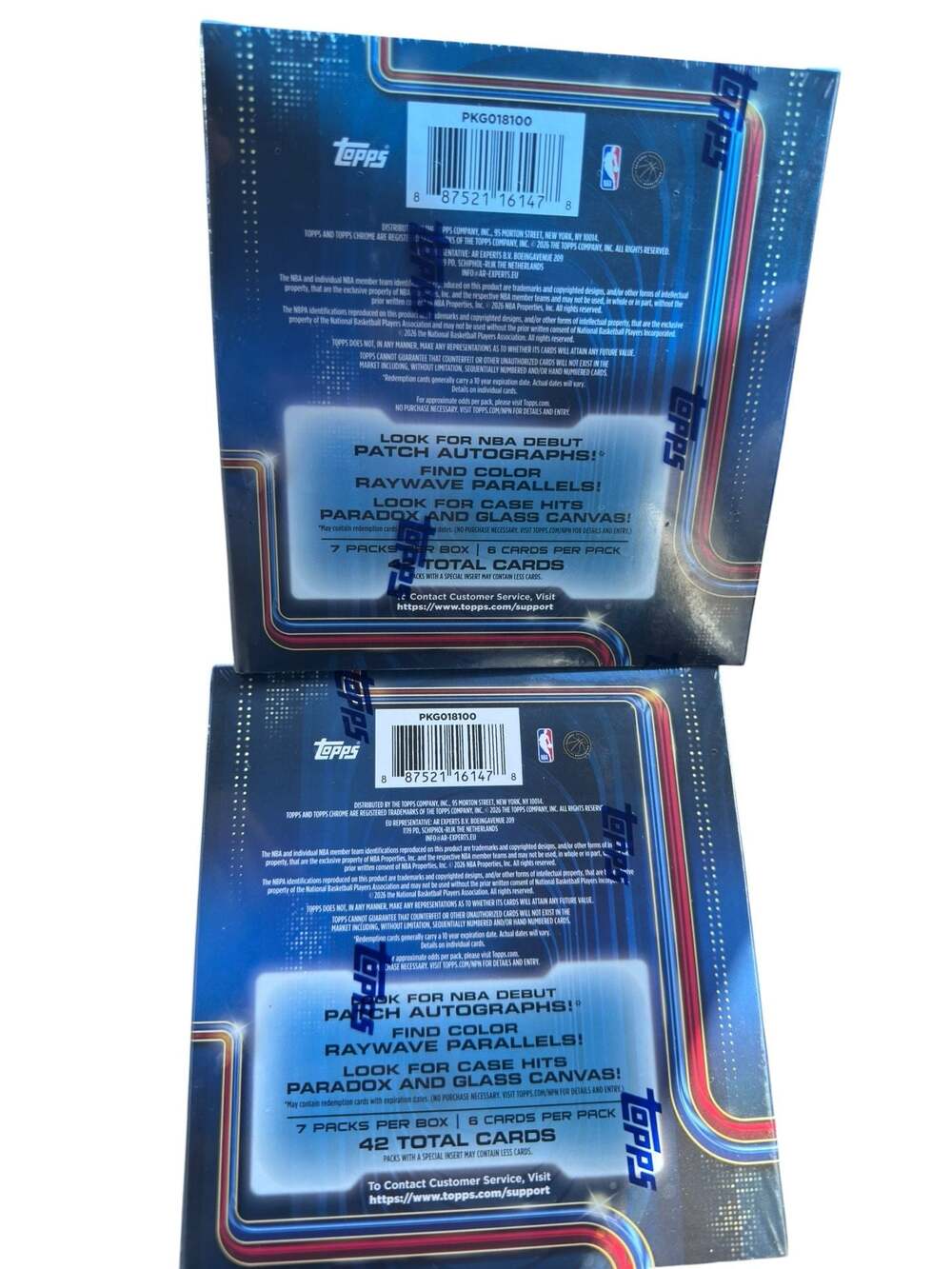 2025-26 Topps Chrome Update Series NBA Basketball Mega Box Lot of 2